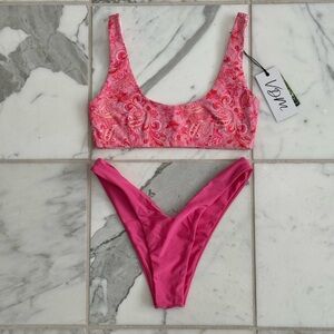 VDM Pink Reversible Bikini Set